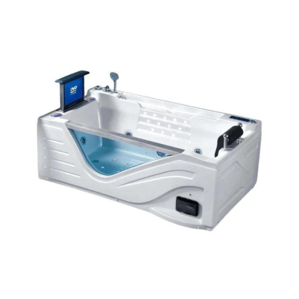 Whirlpool Badewanne delux, freistehend mit rutschfestem Boden