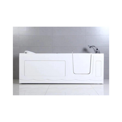 Barrierefreie Badewanne freistehend.