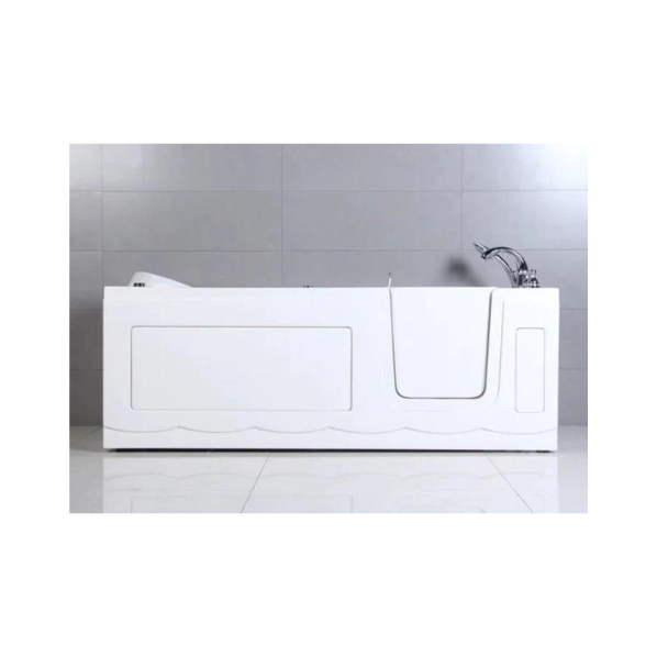 Barrierefreie Badewanne freistehend.