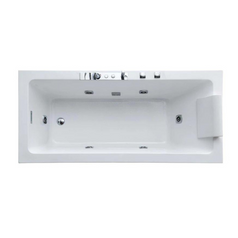 Einbau Delux Badewanne mit rutschfestem Boden