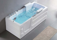 Barrierefreie Badewanne mit rutschfestem Boden, freistehend. - HSKkomfort